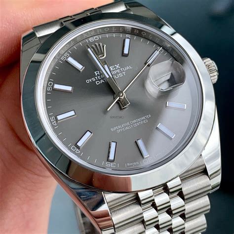 rolex 126300 datejust 41 with rhodium dial on jubilee bracelet|rolex chronometer for sale.